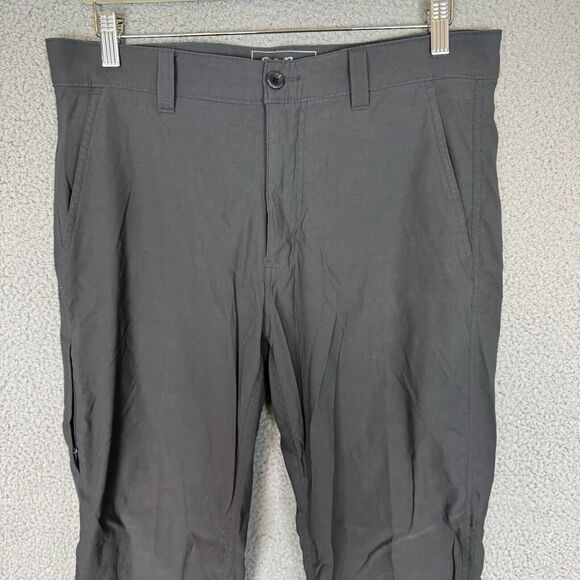 Eddie Bauer Travex Pants Men's 32x28 Grey Nylon Outdoor Hiking Stretch - Picture 2 of 8